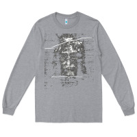 Heather Grey the shroud of turin holy face of jesus t shirt Long Sleeve Tee - linhVisuals