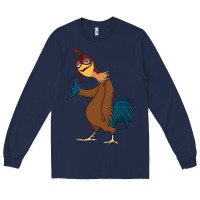 Navy Chicken Joe is a Vibe Long Sleeve Tee - linhVisuals