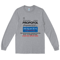 Heather Grey funny anesthesia anesthesiologist crna nurse t shirt Long Sleeve Tee - linhVisuals