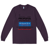 Plum funny anesthesia anesthesiologist crna nurse t shirt Long Sleeve Tee - linhVisuals