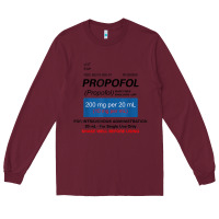 Burgundy funny anesthesia anesthesiologist crna nurse t shirt Long Sleeve Tee - linhVisuals