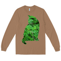 Toasted Coconut funny cannabis & cat lover marijuana weed smoker art t shirt Long Sleeve Tee - linhVisuals