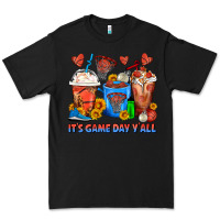 Black It's Game Day Y'all Basketball Coffee Cups Premium Tee - FaDigitalArtStudio