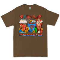Cacao It's Game Day Y'all Basketball Coffee Cups Premium Tee - FaDigitalArtStudio