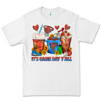White It's Game Day Y'all Basketball Coffee Cups Premium Tee - FaDigitalArtStudio