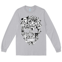 Moon Dust funny pitbull skull dog skeleton halloween t shirt Long Sleeve Tee - linhVisuals