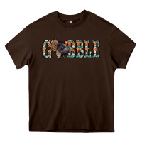 Chocolate Brown gobble thanksgiving turkey Heavy Core Tee - Jasminsmagicworld