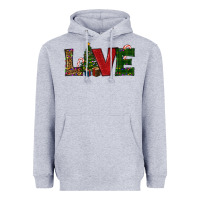 Heather Grey Christmas Tree Love Heavyweight Hoodie - RanaPortraitStore