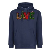 Navy Christmas Tree Love Heavyweight Hoodie - RanaPortraitStore