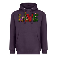 Plum Christmas Tree Love Heavyweight Hoodie - RanaPortraitStore