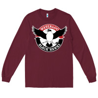 Burgundy waterlooblackhawks Long Sleeve Tee - linhVisuals