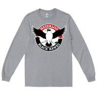 Heather Grey waterlooblackhawks Long Sleeve Tee - linhVisuals