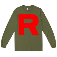Army Green team rocket Long Sleeve Tee - linhVisuals