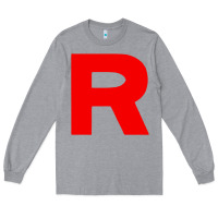 Heather Grey team rocket Long Sleeve Tee - linhVisuals