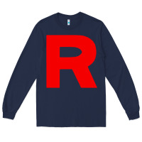 Navy team rocket Long Sleeve Tee - linhVisuals