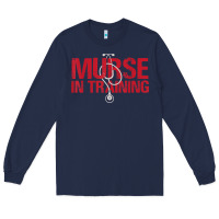 Navy funny male nurse murse in training t shirt Long Sleeve Tee - linhVisuals