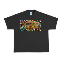 Pigment Black hispanic heritage license plate Urban Heavy Tee - BundleAndBundleShop