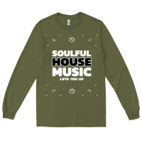Army Green soulful house music deep house edm premium t shirt Long Sleeve Tee - linhVisuals
