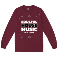 Burgundy soulful house music deep house edm premium t shirt Long Sleeve Tee - linhVisuals