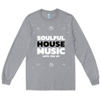 Heather Grey soulful house music deep house edm premium t shirt Long Sleeve Tee - linhVisuals