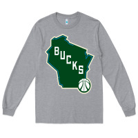 Heather Grey bucks Long Sleeve Tee - linhVisuals