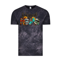 Cloud Black Blessed Mama Vintage Tee - FaDigitalArtStudio
