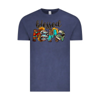 Vintage Denim Blessed Mama Vintage Tee - FaDigitalArtStudio