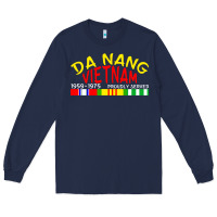 Navy da nang vietnam war veteran military Long Sleeve Tee - linhVisuals