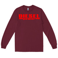 Burgundy Diesel Power Long Sleeve Tee - linhVisuals