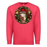 Cardinal Longhorn Cow Christmas Premium Sweatshirt - RanaPortraitStore