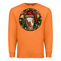 Carrot Longhorn Cow Christmas Premium Sweatshirt - RanaPortraitStore