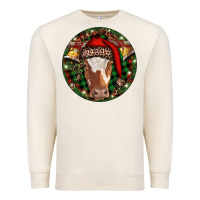 Sandshell Longhorn Cow Christmas Premium Sweatshirt - RanaPortraitStore