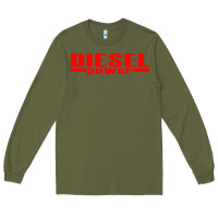 Army Green Diesel Power Long Sleeve Tee - linhVisuals