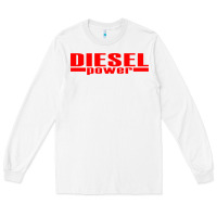 White Diesel Power Long Sleeve Tee - linhVisuals