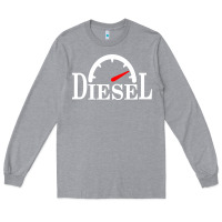 Heather Grey diesel stylish Long Sleeve Tee - linhVisuals