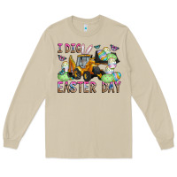 Mushroom I Dig Easter Day Long Sleeve Tee - CowhideDigitalArt