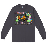 Smoke I Dig Easter Day Long Sleeve Tee - CowhideDigitalArt