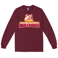 Burgundy brooklyn college Long Sleeve Tee - linhVisuals