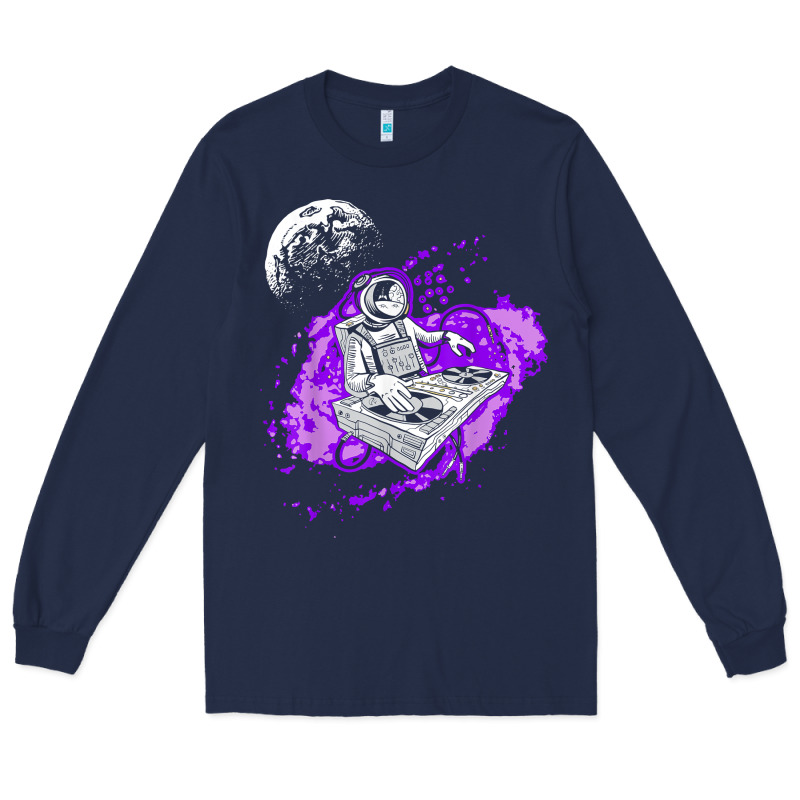 Techno Astronaut Electronic Music Rave Festival Raver T Shirt Long Sleeve Tee by linhVisuals | Teevron