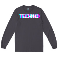 Smoke techno music t shirt Long Sleeve Tee - linhVisuals