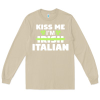 Mushroom kiss me im italian t  shirt kiss me i'm irish italian patriotic st pat Long Sleeve Tee - linhVisuals