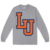 Heather Grey langston university lion Long Sleeve Tee - linhVisuals