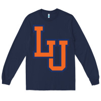 Navy langston university lion Long Sleeve Tee - linhVisuals