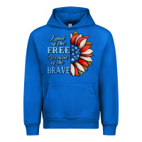 Cobalt patriotic sunflower no background Urban Hoodie - Jasminsmagicworld