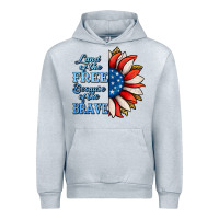 Heather Grey patriotic sunflower no background Urban Hoodie - Jasminsmagicworld