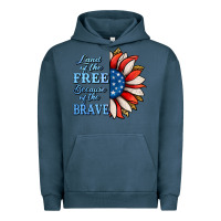 Pigment Midnight Navy patriotic sunflower no background Urban Hoodie - Jasminsmagicworld