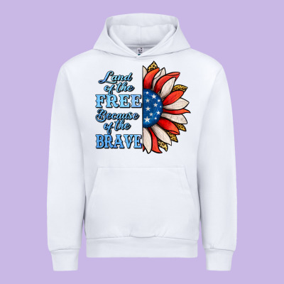 Patriotic Sunflower No Background Urban Hoodie Designed By Jasminsmagicworld