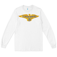 White duesenberg straight Long Sleeve Tee - linhVisuals