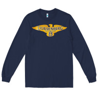 Navy duesenberg straight Long Sleeve Tee - linhVisuals