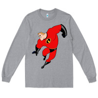 Heather Grey incredibles Long Sleeve Tee - linhVisuals